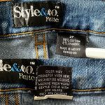 Style & Co Vintage Blue Custom Cutoff and Distressed Denim Jean Shorts 2P Photo 3