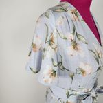 Prómesa Promesa High-low Wrap Dress Light Blue Floral Asymmetrical Spring Summer Sz M Photo 10