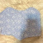 Light blue floral tube top Size M Photo 0
