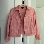 Madewell  The Raglan Oversized Jean Jacket in Dusty Rose Pink Photo 3