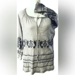 Tommy Bahama  Boho-embroidered top M Photo 10