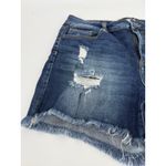 Cello Distressed High Rise Womens XL Jean Shorts Denim Dark Wash Frayed Ripped Photo 1
