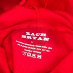 Zach Bryan tour hoodie Red Size L Photo 2