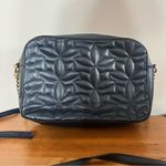 Draper James ‎ RSVP Quilted Crossbody Purse Bag Navy Blue With Gold Hardware Photo 1