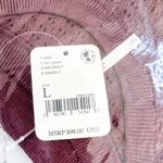 Free People  H2O Crew Pullover Sweater Raw Garnet Size Large Photo 3