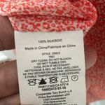 Tory Burch  Jasmine V Neck Shell Silk Red Poppy Size 4 Photo 6