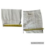 New J. Crew Linen Blend Cream Elastic Tie Waist Zip Ankle Jogger Plus Size 16 Photo 10