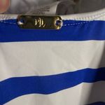 Lauren Ralph Lauren White Blue Port Nautical Striped Lace Up One Piece Swimsuit Size 10 Photo 13