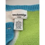 Breckenridge Vintage Woman Sweater 2X Tropical Patchwork Ramie Knit Cardigan Photo 9