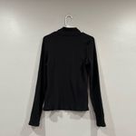 Anthropologie Maeve by Black Long Sleeve Knit Mock Neck Top Large L Photo 2