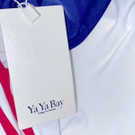 None Navy blue & red stripe nautical halter bathing suit cosplay outfit new with tags Photo 5