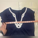 Lilly Pulitzer  Brewster T-Shirt Dress True Navy 100% Pima Cotton Size Medium Photo 3