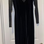 Nightway Black Floor Length Dress Photo 0