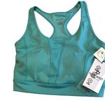 Nine West  Womens Sports Bra Green‎ Size Medium Removable Pads Photo 0