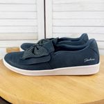 Skechers Madison Ave Curtsied Rhinestone Bow Slip On Sneaker Blue 7 Photo 1