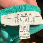 ZARA 💙SALE 3/$25 TRAFALUC LINEN ROUND NECK SLEEVELESS SHEER CUTOUT BACK TOP S Photo 4