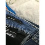 3x1  NYC Denim Shredded Crop Raw Hem Regular Fit Dark Wash Jeans Size 27 Photo 6