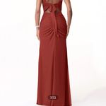 Azazie  Chiffon Bridesmaid Dress terracotta  Photo 1