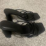 Black strappy heels Size 8.5 Photo 0