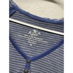 Kuhl  Women’s Trista Athletic V-Neck Top Thumbholes Blue Striped Size XL 8367 Photo 1