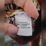 SO  Maroon & Gold Cropped Fair Isle Tie Up Sweater Size L Photo 12