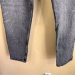 ZARA ‎ Dark Wash High Rise Black Denim Straight Leg Jean Size 8 Casual Streetwear Photo 3