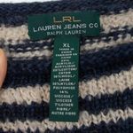 LRL Lauren Jeans Co Ralph Lauren Chevron Striped Wool Blend Sweater Size XL Blue Photo 3