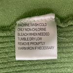 Energie  Vintage Y2K Ramie Medium Ribbed Ruffle Cardigan Lime Green Boho Retro Photo 4