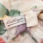 Vintage Cami Floral Print Satin Sleeveless Top Blouse S Small M Medium Pink Photo 3