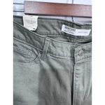 Levi's Signature Levi Strauss Capri‎ Pants Olive Green Stretch Mid Rise Women's 14 W32 Photo 3