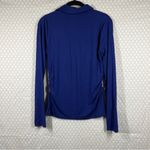 Madewell  Blue Side Cinch‎ Long Sleeve Polo Top Photo 6