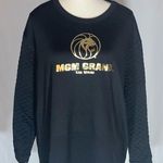 MGM Grand Quilted Long Sleeve Shirt Black Size M Photo 0