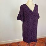 Madewell Painted Clover Silk Bell Sleeve Dress Photo 2