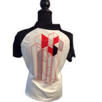 Cutter and Buck Annika  graphic design golf polo Medium M women's partial button Photo 1