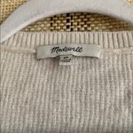 Madewell  Womens Cream V-Neck Sweater Size XS Cotton Top Fashion Casual Winter Photo 2