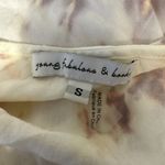 Young Fabulous and Broke Women Jillian Asymmetric Midi Dress S Small White Tie Dye Photo 7