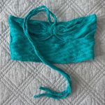 SheIn Turquoise Textured Bandeau Top Photo 0