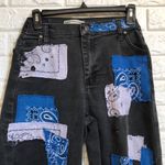 Lee  Relaxed handmade‎ distressed bandana patch jeans size S *see measurements Photo 2