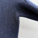 Bloomingdale’s Cashmere Sweater Men’s Size Medium Navy Blue Speckled Long Sleeve Photo 5