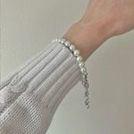 Handmade “Effie” Charm Pearl Bracelet Pink Rhinestone Girlhoodcore Pastel Photo 9