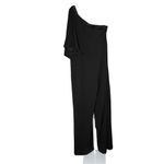 Adrianna Papell One-Shoulder Jumpsuit Black Women’s Sz 8 Photo 4