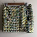 J.Crew Vintage Tweed Skirt with Green and Yellow Accents wool blend 6 Photo 1