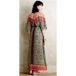 Anthropologie đź’•VANESSA VIRGINIAđź’• Chama Kaftan Maxi Dress ~ Mult-Color Boho Print Small Photo 6