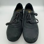 SAS Black Nubuck Leather Lace Up Walking Shoes Comfort 10N Orthopedic Size 10 Photo 1