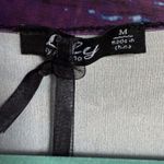 Lily by Firmiana Womens Tunic Dress Sz M Purple Blue Cat Kitten V Photo 3