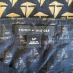 Tommy Hilfiger Shirt Womens Small Blue Tan Nautical Sail Boat Neck Cotton Modal Photo 6