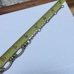 J.Crew Women’s Signed  Brass Tone / Rhinestone Costume Necklace Blue Grey ￼Green Photo 12