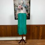 Gorgeous Vintage 1960s Iridescent Taffeta Mini Dress! Green Size 14 Photo 4