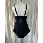 Tempt Me NWT  High Neck Keyhole Twist Front Tummy Control Shaping Swimsuit M Photo 3