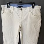 Tommy Hilfiger EUC Ivory Straight Leg Corduroy Pants Women’s Size 10 Photo 2